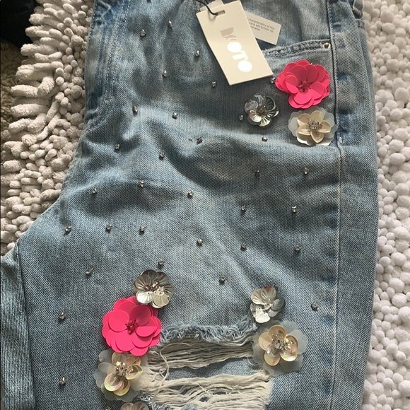 Topshop Moto High Waist Mom Jeans Size 10 NWT - Picture 7 of 8